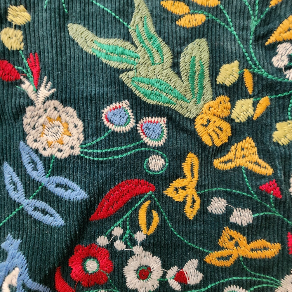 Ladies XL Simplee Embroidered European Folk Art Mini Skirt Boho Cottagecore NWT - Picture 3 of 10